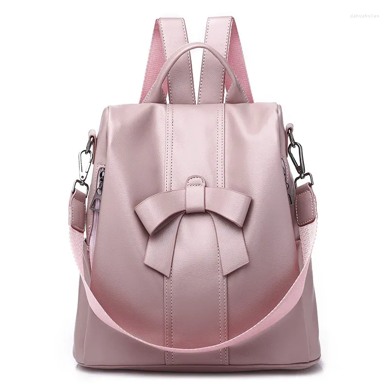 Rucksack Modische Mädchen Rucksäcke PU Süße Damen Damen Rucksack Schleife Kleine Tasche