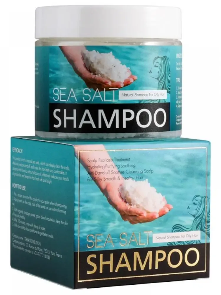 Behandelingen 200 ml Zeezout Shampoo Dierproefvrij Exfoliërend voor alle haartypes Olie Haar Hoofdhuid Behandelingen Haar Huidverzorging