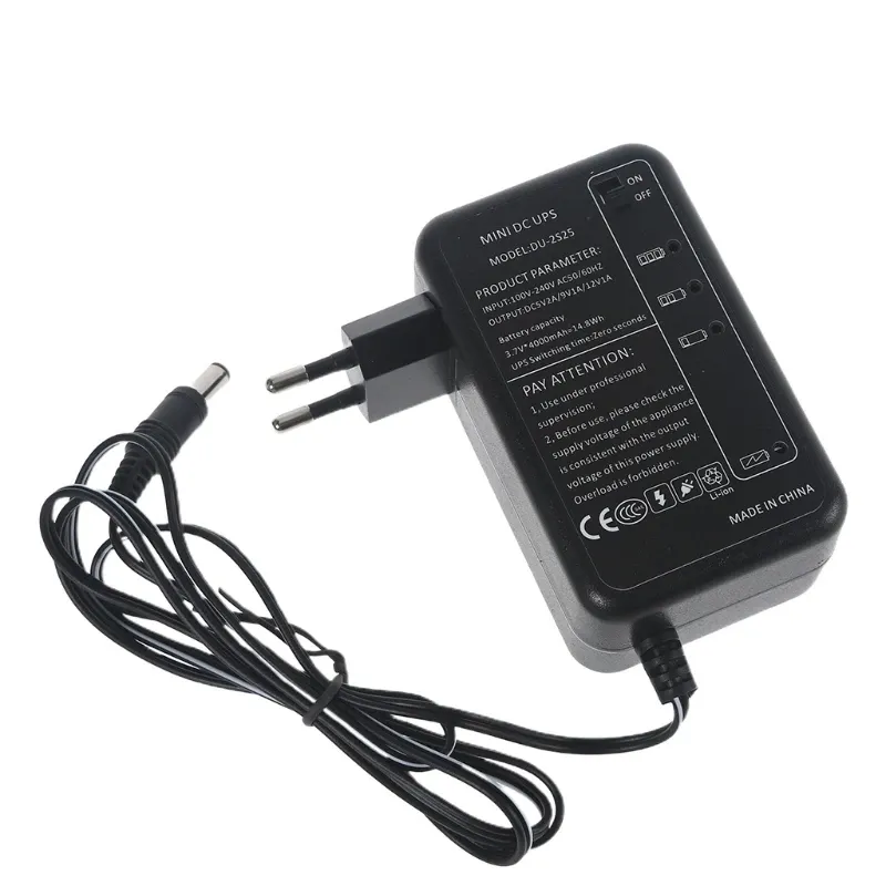 Adaptateurs 5V 9V 12V 1A 4000MAH MINI PORTABLE MINI CC UPS POUR MODEM CCAMPLE CAME CAMER