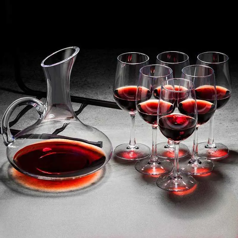 Vinglasglas Gianxi Rödvinsglasögon Set Family Wine Bottles Luxury European Glass Vinglas L240323