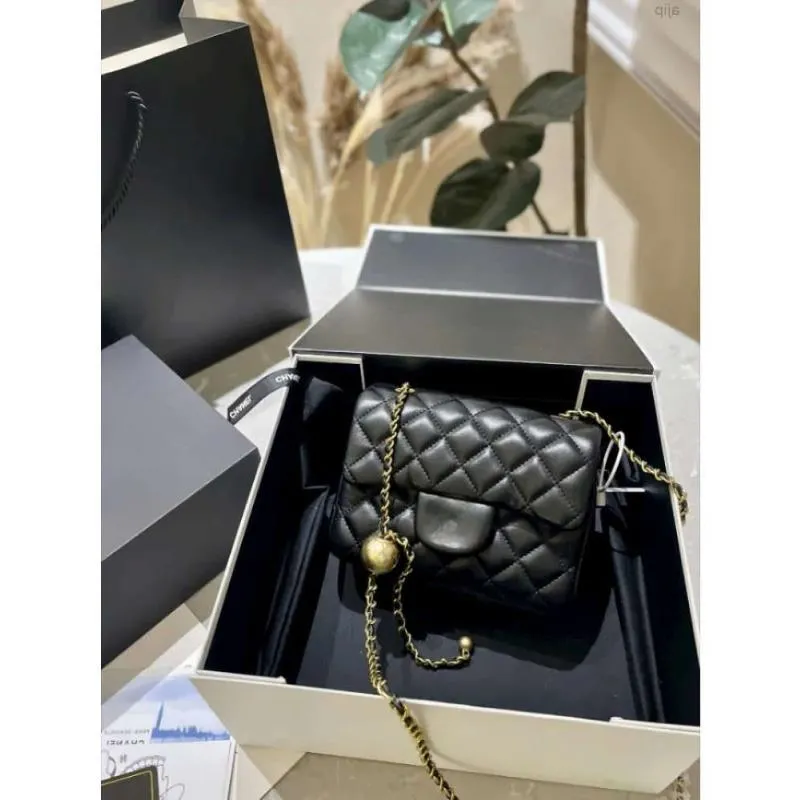 2023 bolso crossbody bolsos de diseñador cc bolsa mini negro rosa bolsas oro hardware monederos mujer honda bolsa clásica solapa billetera cruz cuerpo w gwgg