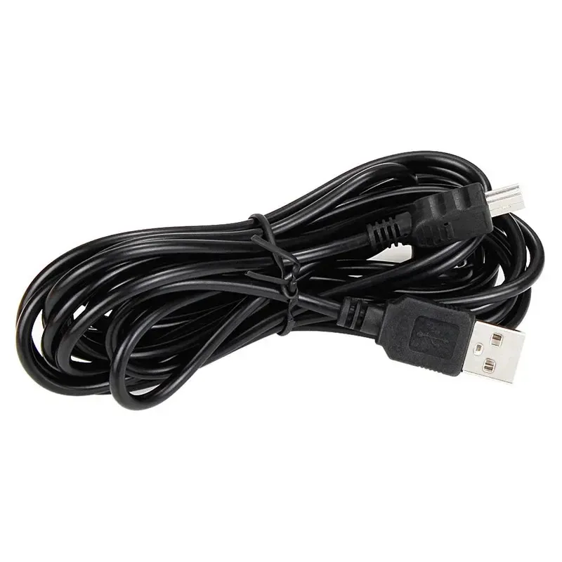 2024 Auto opladen gebogen mini / micro USB-kabel voor auto DVR camera videorecorder / GPS / PAD / mobiel, kabellengte 3,5 m 11,48ft