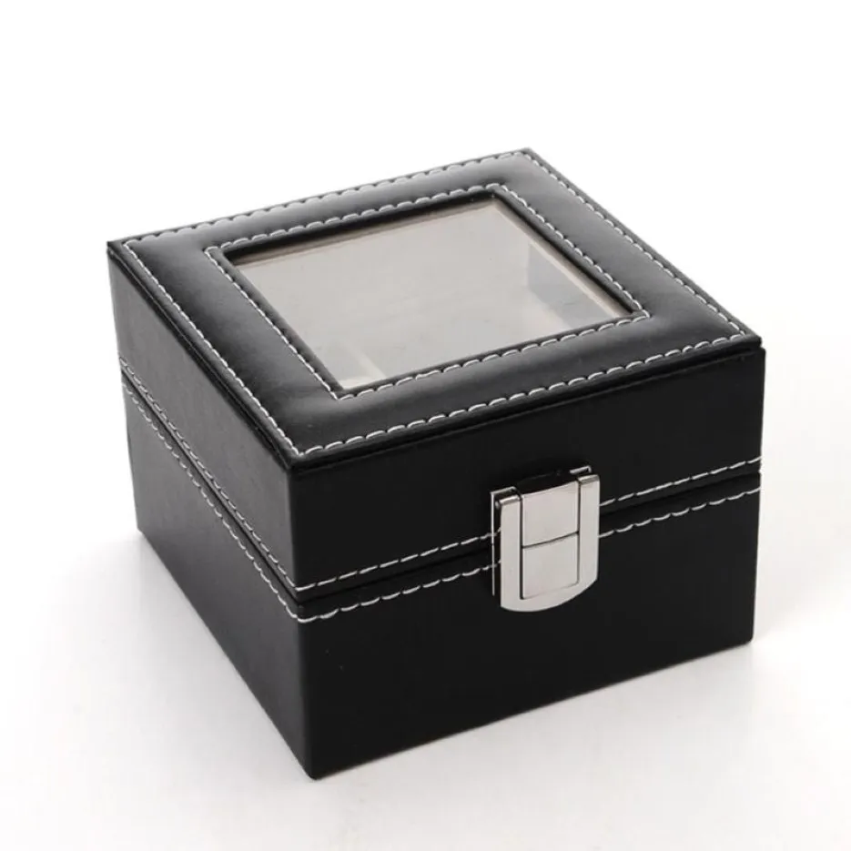 Oglądaj skrzynki pudełko skórzane pudełko biżuteria Organizator Luksusowy uchwyt do przechowywania nadgarstka 230s