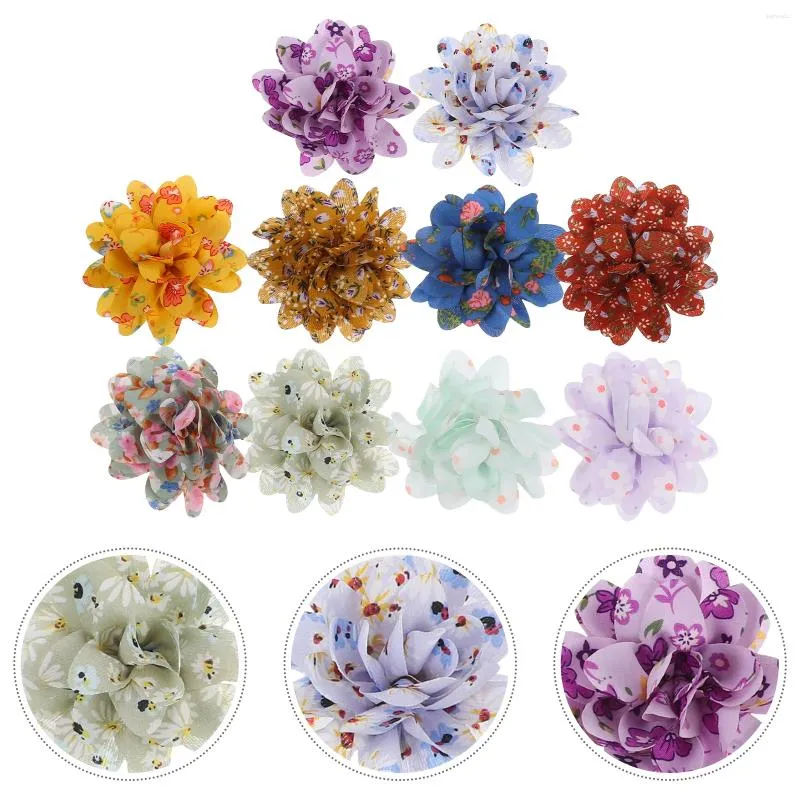 Abbigliamento per cani 10 pezzi Collari a fiori Papillon Accessori per collari Ciondoli per animali Costume da cucciolo