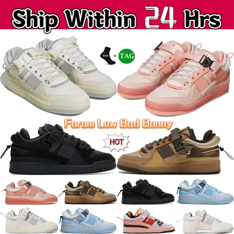 2024 heren designer schoenen Forum Low Bad Bunny dames outdoor trainers Triple Black Pink Easter Egg Brown dames casual sneakers heren sport luxe platform Adidas schoen