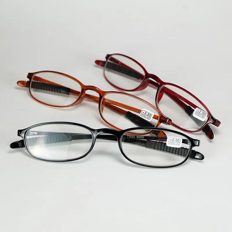 Óculos de leitura finos para hipermetropia de boa qualidade óculos de leitura de plástico preto marrom e vinho vermelho