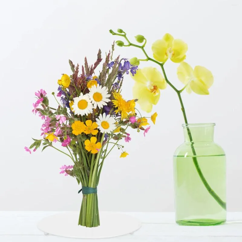 Support de fleurs décoratif de Table, présentoir de fleurs, bâton de crochet, support d'arrangement en métal, fixation de Bouquet de bureau