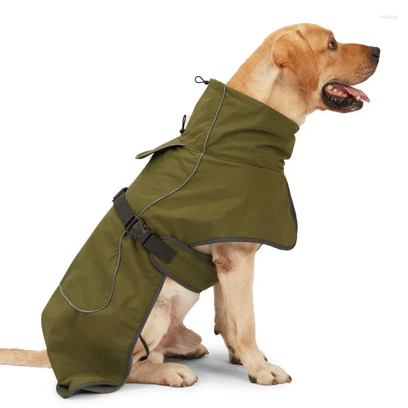 Одежда для собак, одежда для домашних животных, флисовая большая утолщенная теплая светоотражающая водонепроницаемая хлопковая одежда на складе