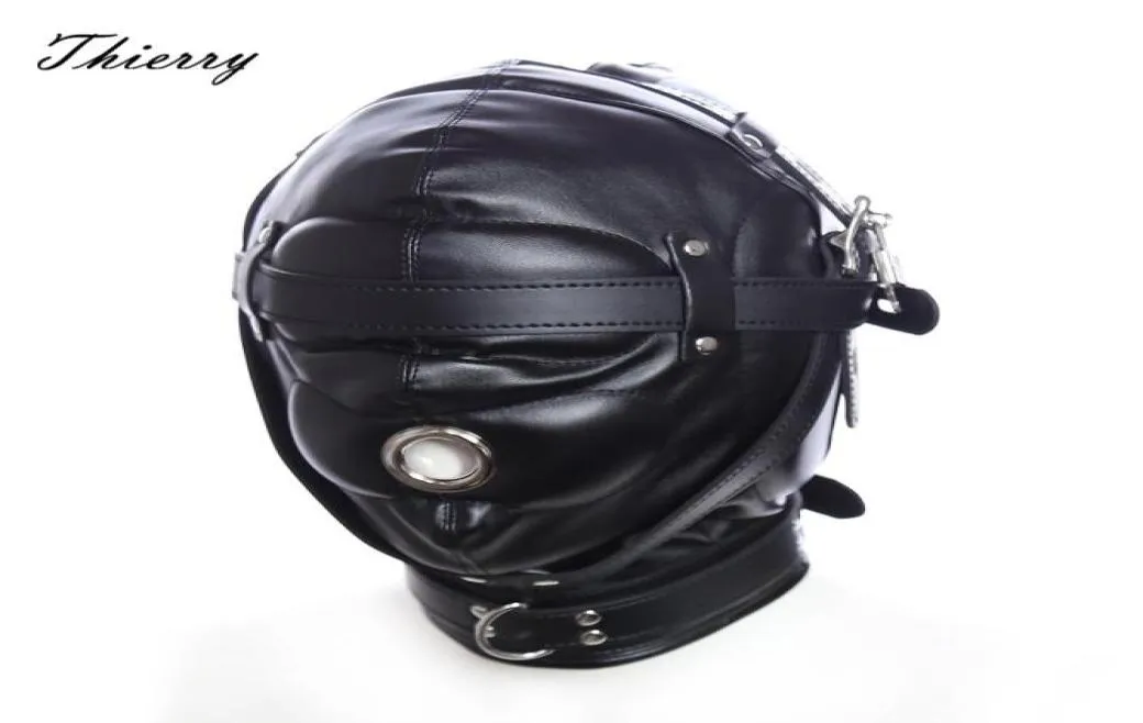 Thierry the Total Sensory Deprivation Hood new sensory experience Fetish bondage sex toys for couples adult games4 styles Y20111672725