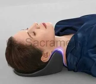Oreillers de massage pour le cou Oreiller de vertèbre cervicale Massage Shiatsu cou cylindrique protection de la colonne vertébrale vertèbres aider à dormir rond sommeil spécial oreiller dur 240323