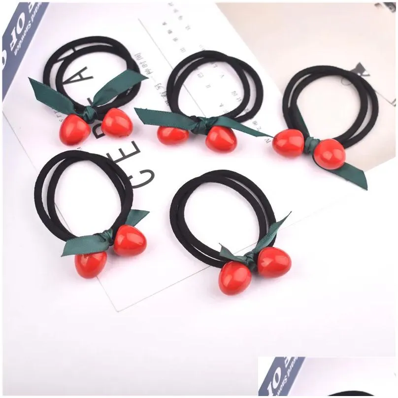 Hair Rubber Bands Korean Headrope Mother Flower Fashion Crystal Rope New Style Childrens Band Headwear Drop Delivery Jewelry Hairjewel Ot2Vy