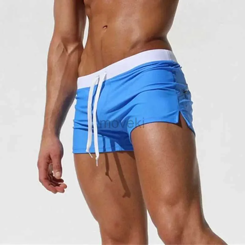 Mäns shorts Nya baddräkt Mens Sexiga baddräkt Sunga Hot Baddräkt Herr Swimsuit Kort stil Mayo de Praia Homens Maillot de Bain 24323