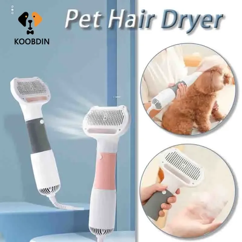 Dryer New pet hair comb pet hair comb pet hair dryer high wind hair removal comb electric hot air comb