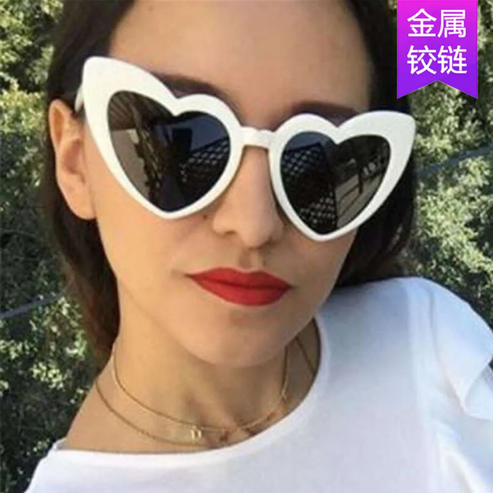 Fashion luxury designer heart sunglasses with large alloy PC  display picture 2