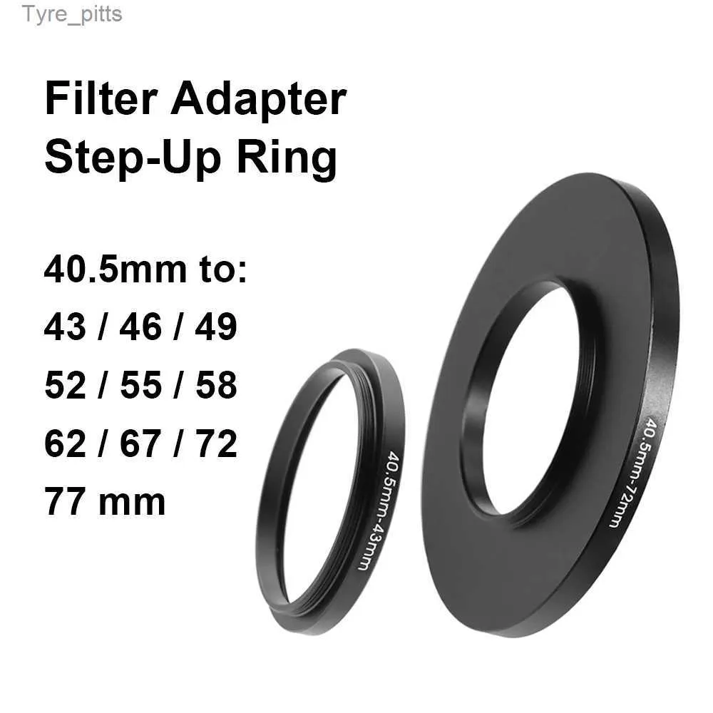 Diğer Lensler Filtreler Kamera Lens Filtre Adaptör Halkası Üst Aşama Halkası Metal 40.5mm 43 46 49 52 55 58 62 67 72 77 mm UV ND cpl lens kapağı vb. İçin uygun