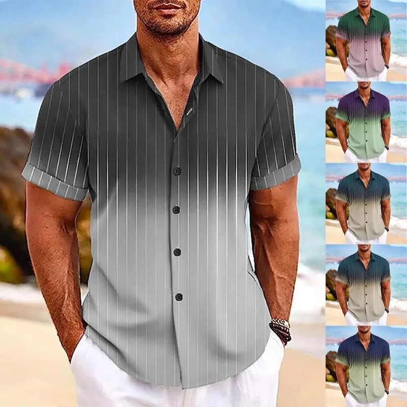 Mannen Casual Shirts Gradiënt Korte Grote En Lange T Voor Mannen 3xlt Ingericht Corduroy Mouw Pyjama Man Bodysuit Volwassen