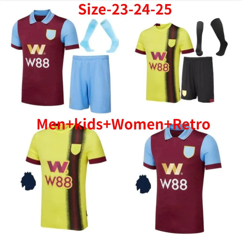 2023 2024 FOSTER camisas de futebol Benson ZAROURY Rodriguez Brownhill GUDMUNDSSON CULLEN VITINHO BARNES camisa de futebol homens crianças maillots de futol 4XL