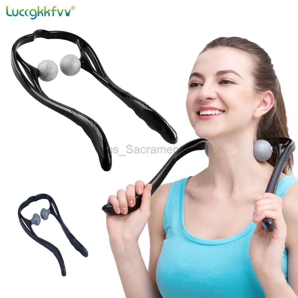 Cuscini massaggianti per il collo Massaggiatore per il collo Shiatsu per tessuti profondi Massaggiatore per spalle a doppio punto di attivazione Design ergonomico della maniglia Leggero portatile 240323