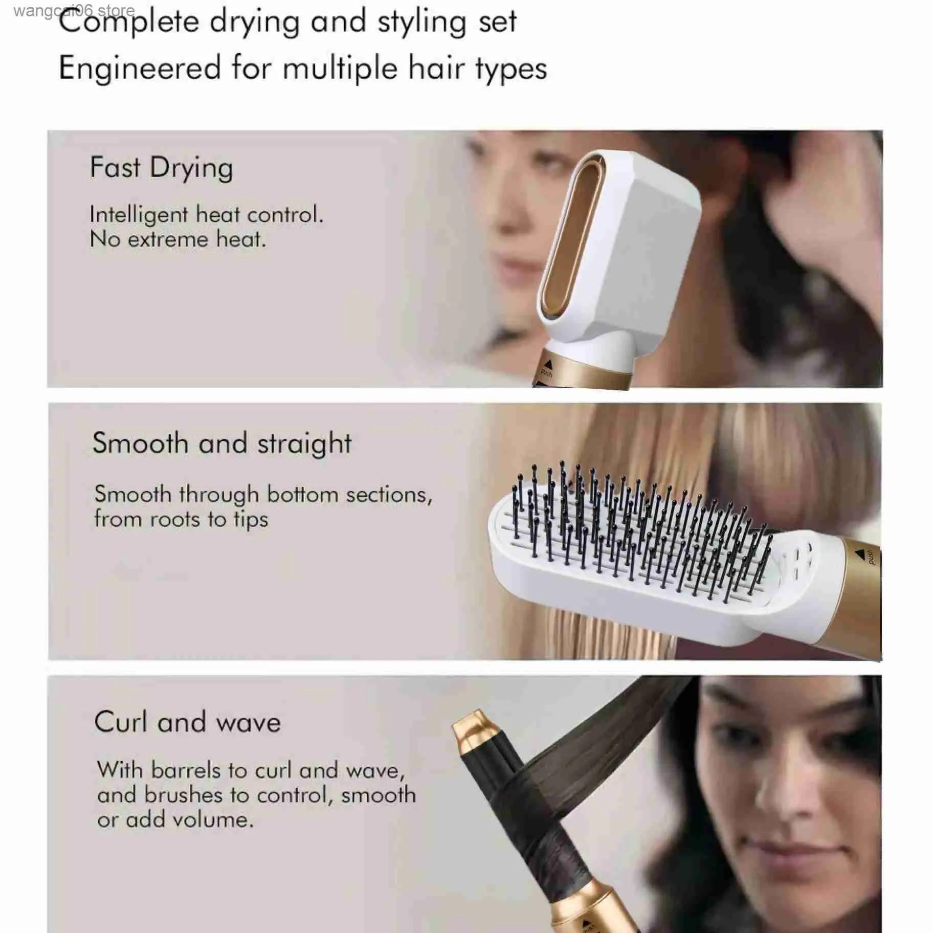 Electric hair brush styler hot sale