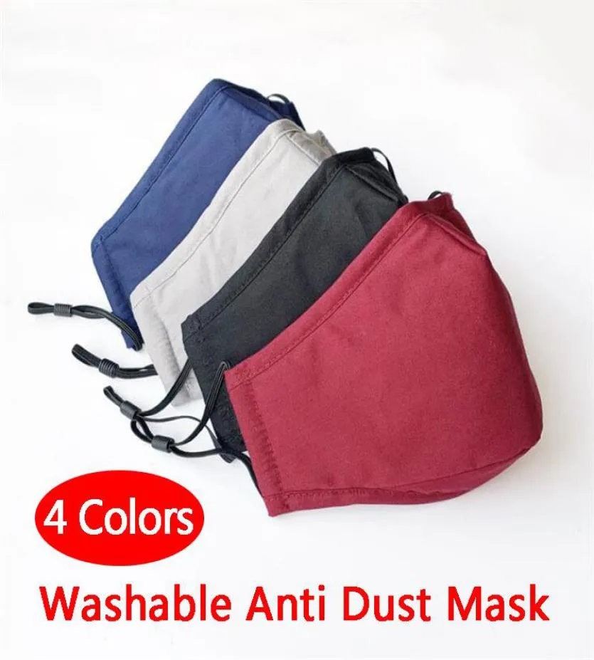 Waschbares Baumwolltuch PM25 Anti Haze Antidust Gesichtsmaske Staubdichter Vliesstoff Warme Fahrradmasken für Erwachsene7529883