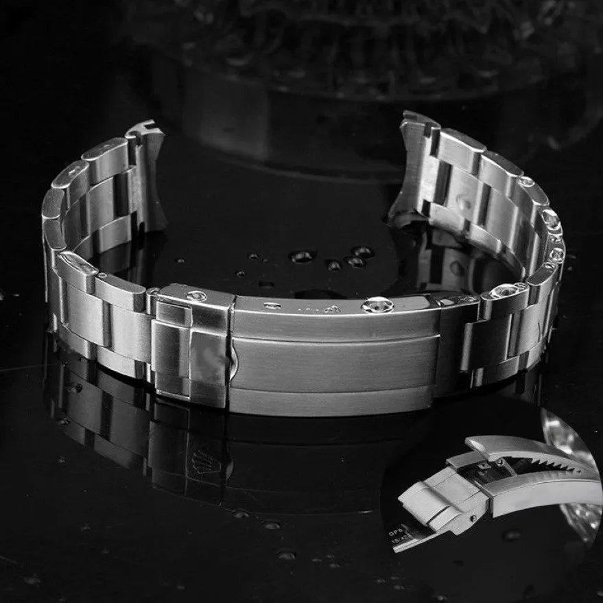 21mm Watch Band Armband för Rol Sea-Dweller med Glide Lock Tools214N