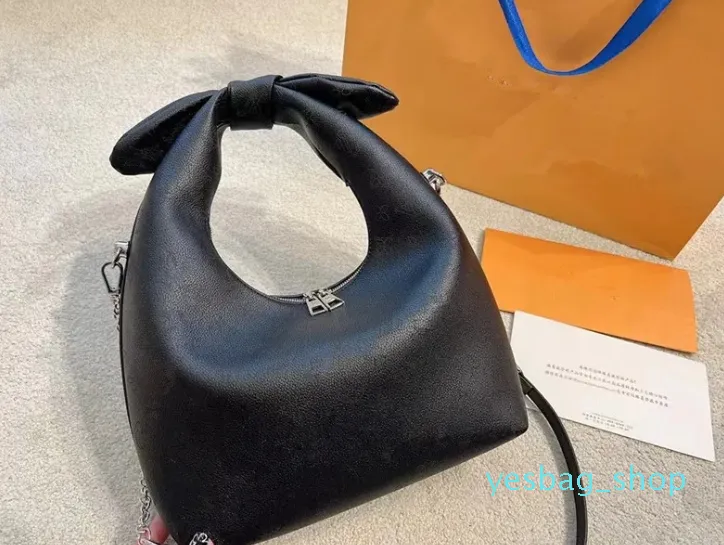 Borsa a tracolla con fiocco Borsa a mano firmata Borsa da donna di lusso Borsa a tracolla Borse con pochette Borsa a tracolla moda 2 colori Borsa shopping da donna Borsa stampata a fiori per donna