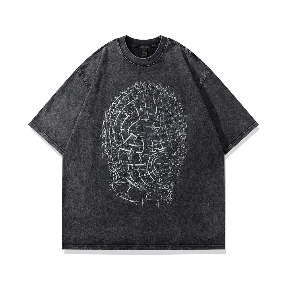Gotiska vintage grunge kläder män överdimensionerade y2k t skjortor harajuku anime kort ärm bomullstoppar streetwear manliga t-shirts 240320