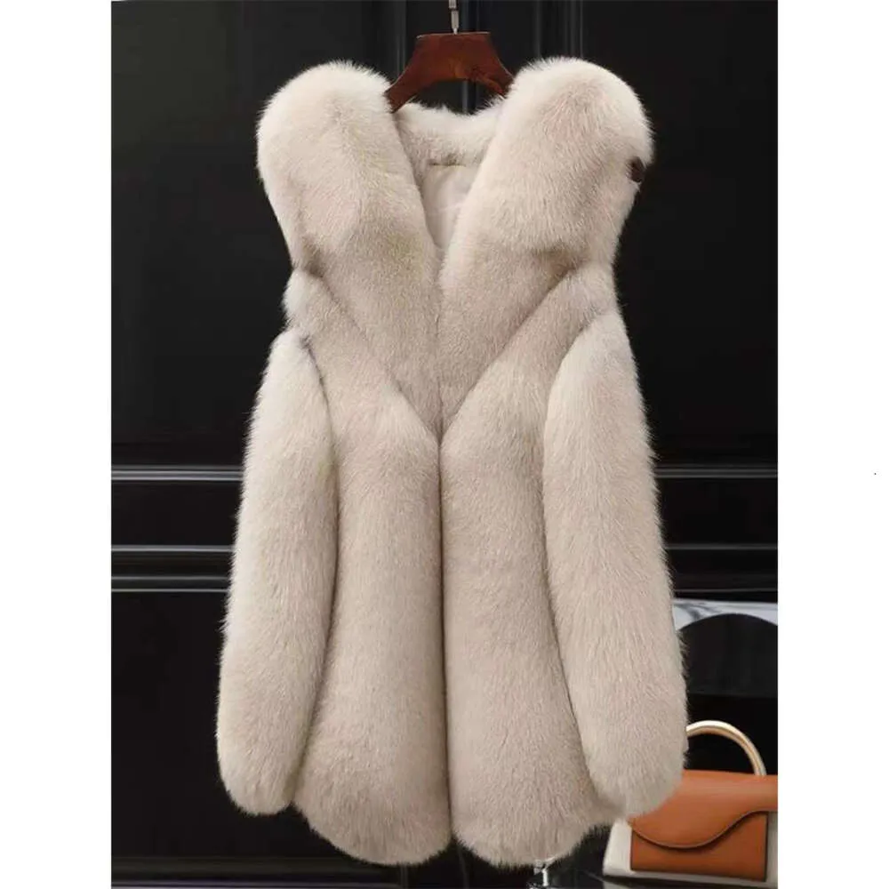 Xinyi Fur Donna Edizione Coreana Autunno/Inverno Nuova Imitazione di Volpe Capelli Sciolti Gilet Caldo