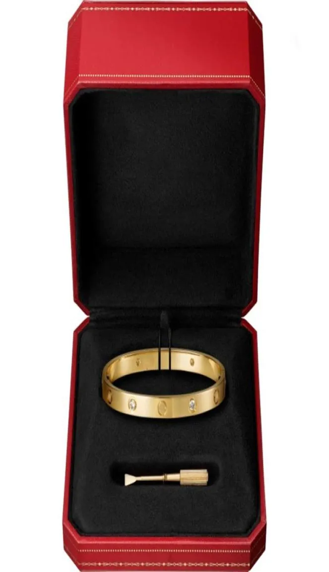 damesarmband 18k gouden armband herendiamantmode nieuwe roségouden roestvrijstalen designerarmbanden sieraden luxe bracelete charm braceletes3302447