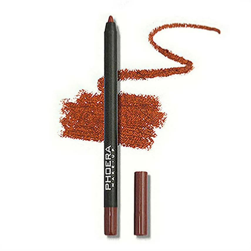 Waterproof Matte Lipliner Pencil Sexy Red Contour Tint Lipstick Lasting Non-stick Cup Moisturising Lips Makeup Cosmetic 12Color A116