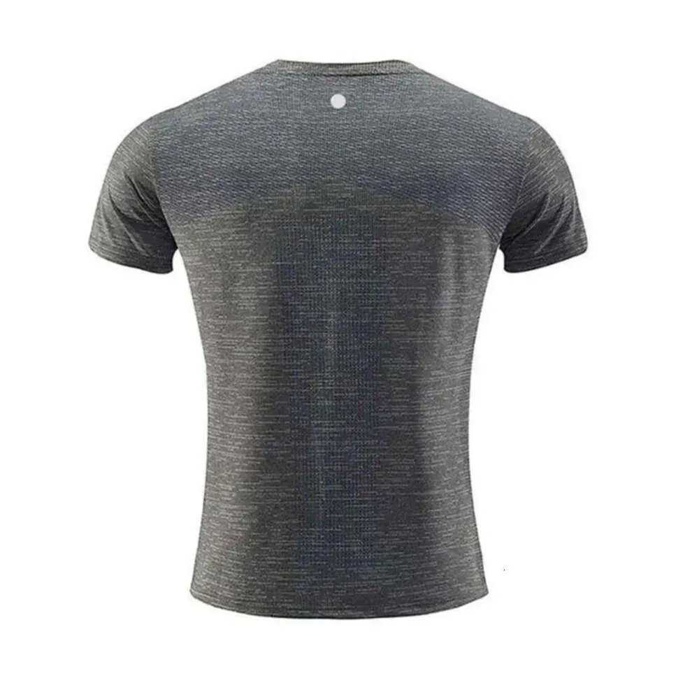 2024 Designer lululemenI assorbente e traspirante Camicie da uomo Outdoor Nuovo Fiess Palestra Calcio Calcio Mesh Back Sport T-shirt ad asciugatura rapida Skinny jiu66