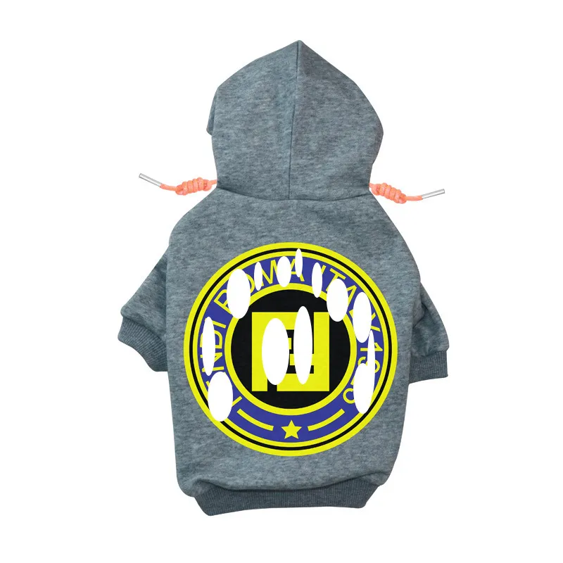 Hundkläddesignerkläder märke mjuka och varma hundar hoodie tröja med klassiskt designmönster husdjur vinterrock kallt väderjackor otcrt