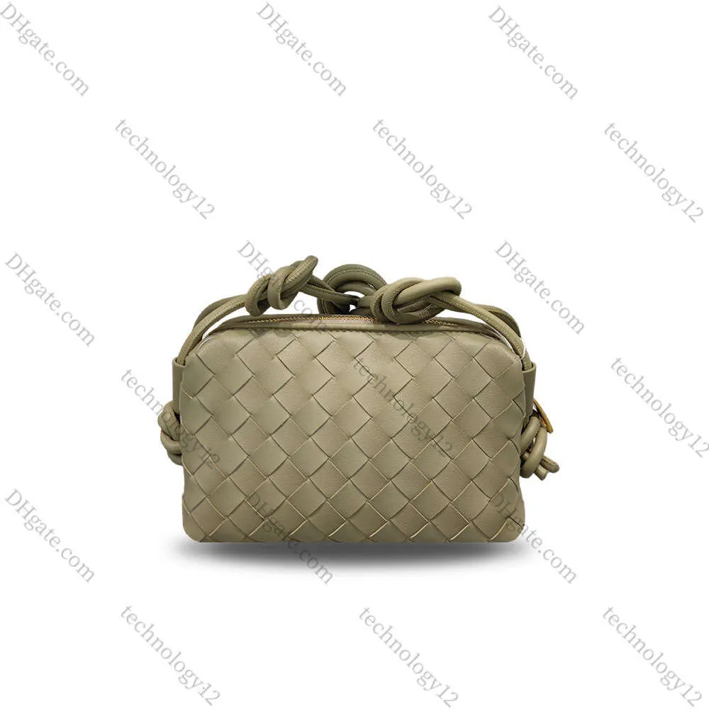 Designer Street Style Choice Borsa a nuvola intrecciata quadrata - Borsa a spalla o a tracolla alla moda in vera pelle stile coreano da portare a mano per donna a forma di cuscino Grigio