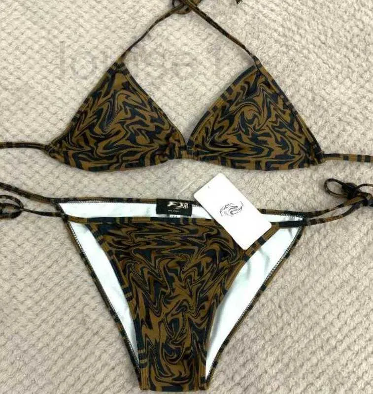 Kvinnors badkläder Designer Brand Fe11 Brown Bikini Show Thin Sexy Swimsuit M6S9