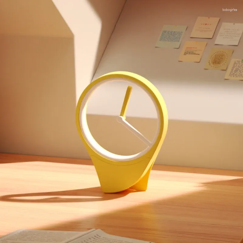 Tischuhren, schwimmende Uhr ohne Zifferblatt, stilvoll, einfach, für den Haushalt, Desktop-Dekoration, moderne Atmosphäre, fortschrittlicher Wind