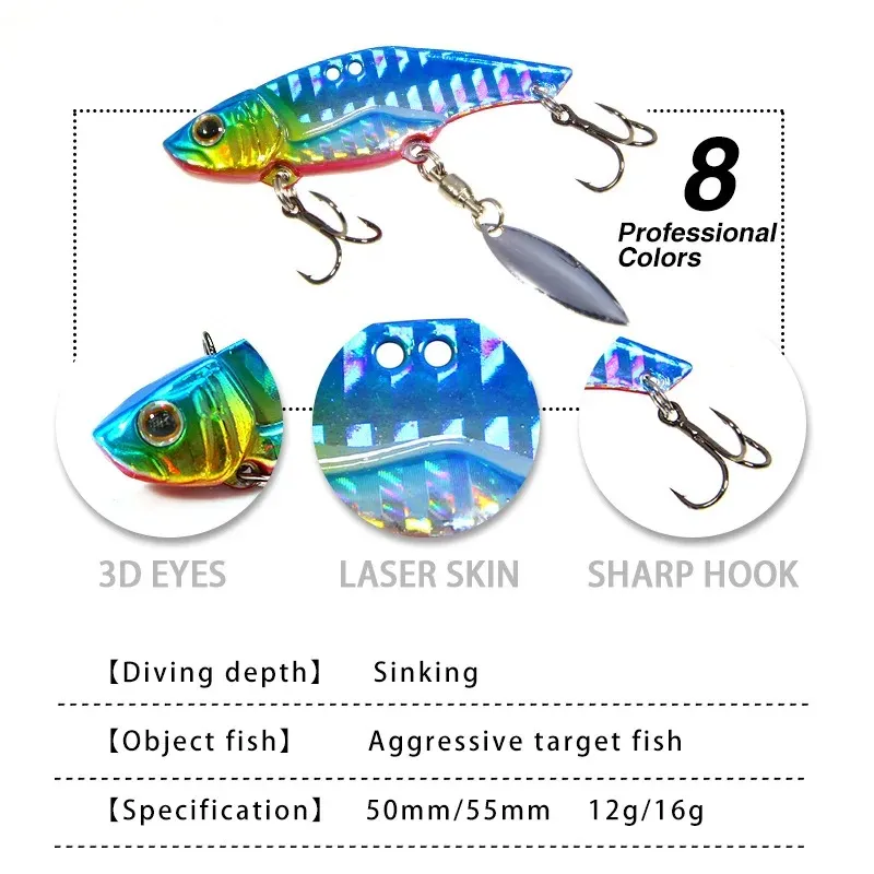 4PCS Fishing Lures Topwater Popper Bait Hard Artificial Wobblers