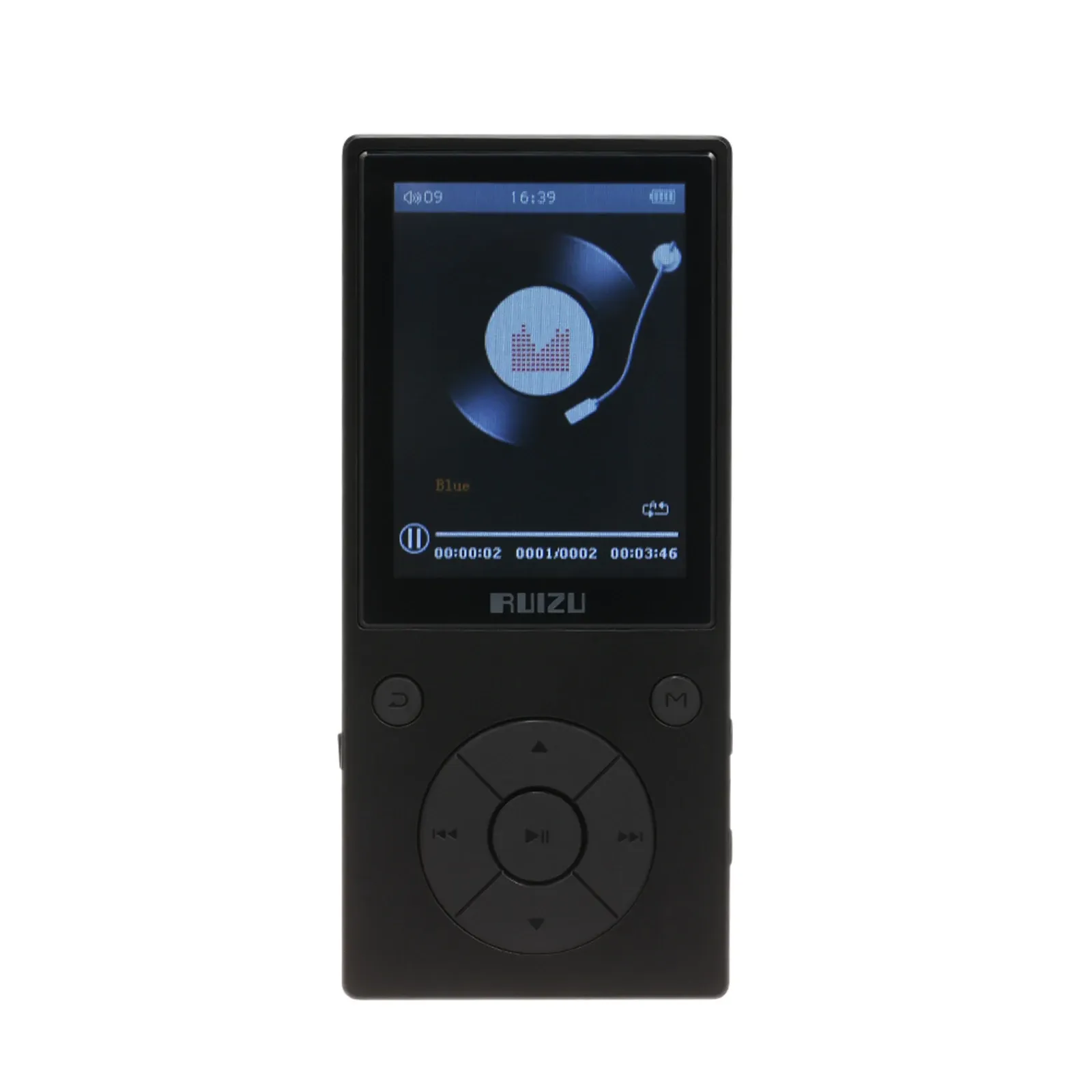 プレーヤーRuizu D11 8GB MP3 MP4プレーヤーBTミュージックプレーヤーFMラジオ付きTFカードスロット3.5mmイヤホンビルトインマイクスピーカーサポートストップウォッチ
