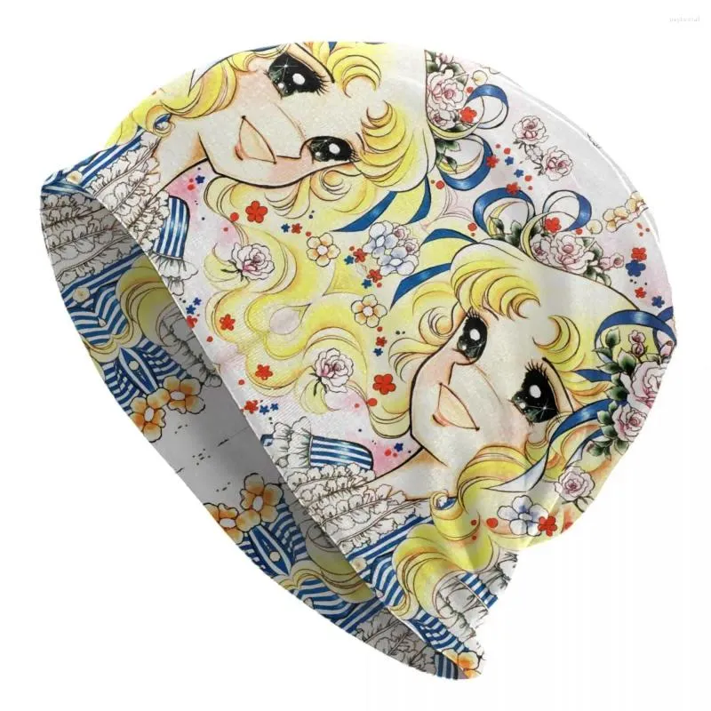 Bérets Candy Skullies Bonnets Casquettes Pour Hommes Femmes Unisexe Tendance Hiver Chaud Tricot Chapeau Adulte Japon Anime Manga Bonnet Chapeaux