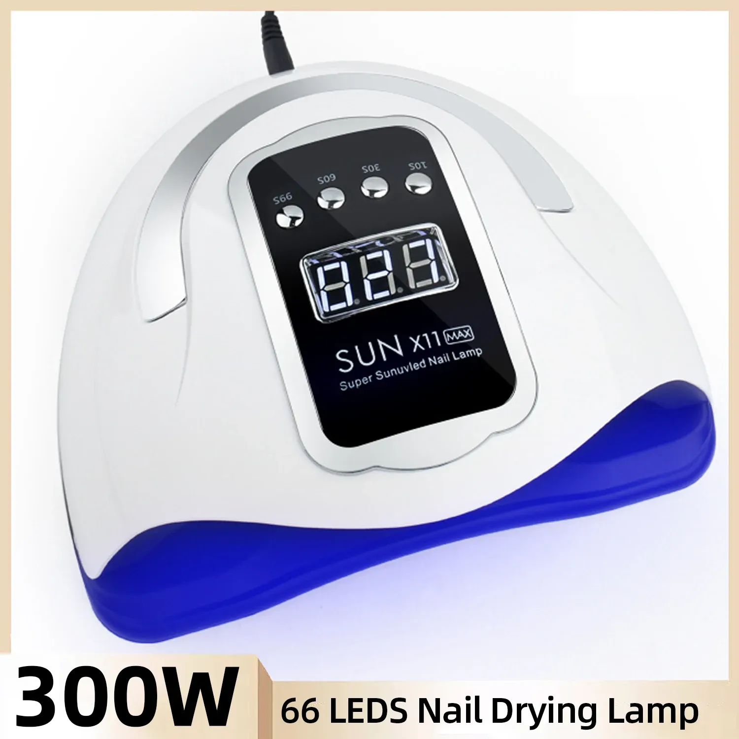 Secadores 66 LED Lâmpada UV para unhas Gel Polonês Lâmpada de secagem com sensor inteligente Lâmpada de gel para máquina de manicure Nail Art Salon Equipment