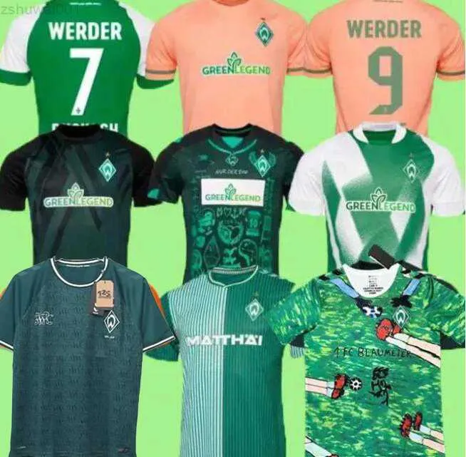 2023 2024 Werder Bremen Special Soccer Jersey Marvin Ducksch Leonardo Bittencourt Black Green 23 24 Friedl Pieper 125 년 축구 S YQC0