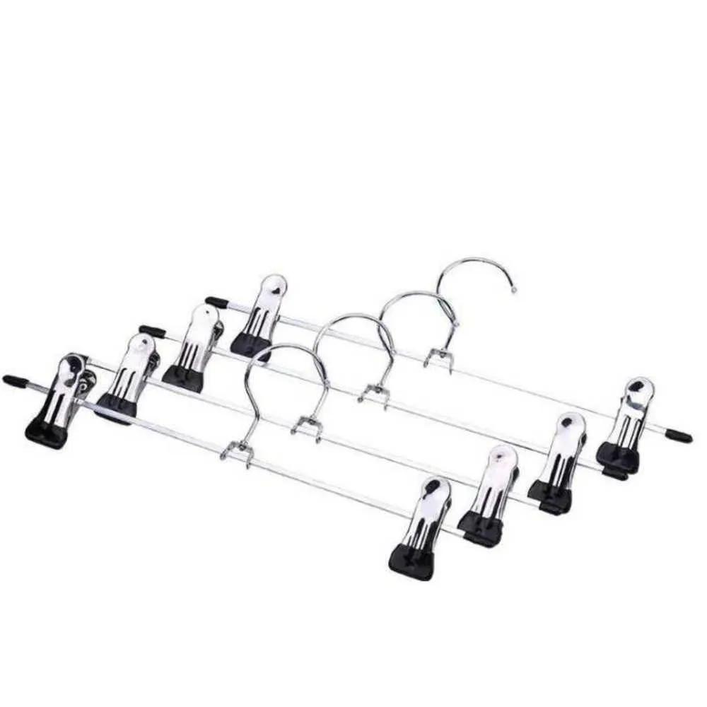 Badhangers Groothandel 300 stks / partij Hanger Rack Clip Broek Rok Adt Kinderkleding Telescopisch Verstelbare Drop Levering Huis Tuin Hotel S Ot3Vo