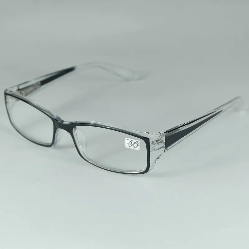 透明なフレーム眼鏡フレーム良質のハイペルピア眼鏡眼鏡スプリングヒンジプラスチックリーディングメガネ
