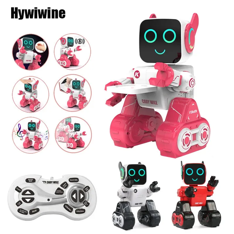 R4 Robot RC sens Intelligent télécommande inductive Smart Robo conseiller banque de pièces cadeau pour enfants jouets éducatifs 240321