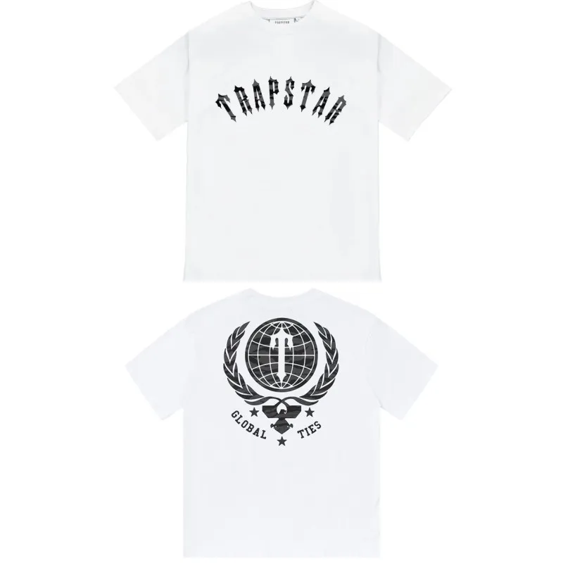 Trappp -Designer -Shirts Sommer Kurzarm für Männer Tee Pure Cotton Herren Hip Hop Designer Frauen Briefe Spray Hemd Mode hochwertiges Hemd xx