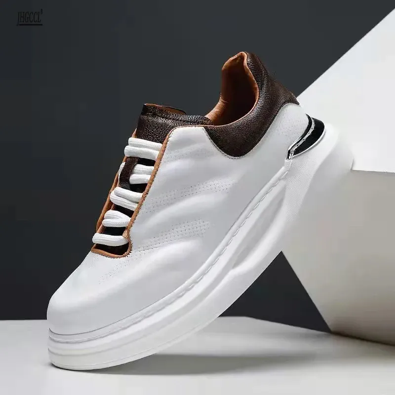 Обувь роскошная дизайнерская мужская панк -повседневная обувь британская мужская популярная мужская мягкая подошва повседневная обувь молодые платформу уличные кроссовки A3