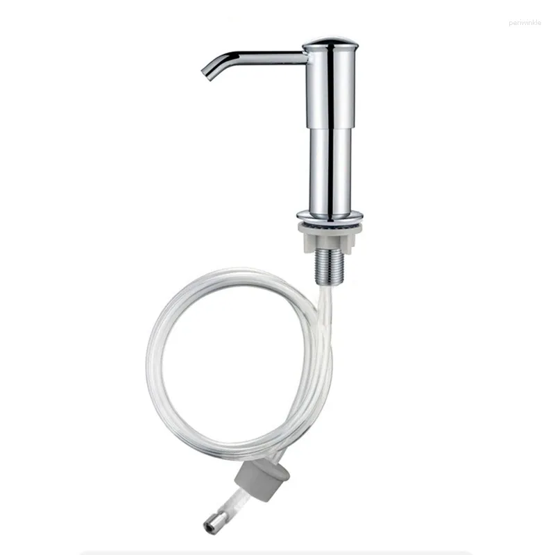 Liquid Soap Dispenser For Kitchen Sink And Extension Tube Kit 40Inch Silicone Connect To The Bottle Directly