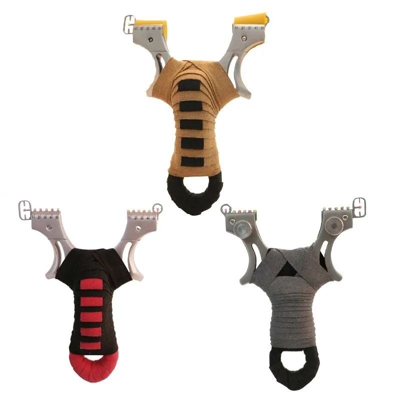 Sling Stainless With Catapult Point Band Hunting Double Flat Slingshot Aiming Rubber Shot Shooting Steel Games Outdoor Nknrt