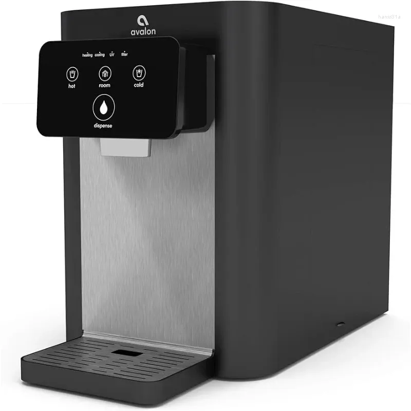 Köksredskap sätter Avalon A9 Electric Touch Countertop Bottleless Cooler Water Dispenser-3 Temperaturer (svart) 21 x 11 16 tum