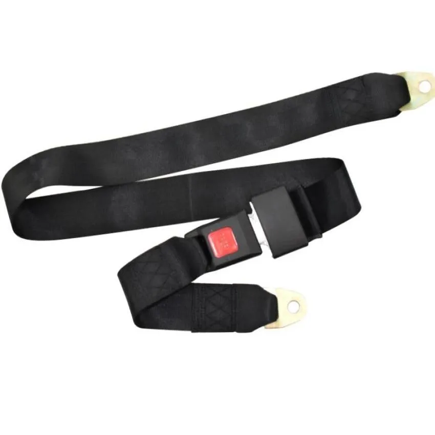 Safety Belts Accessories Car Seat Belt Truck School Bus Two Point Lap1513267 Drop Delivery Mobiles Motorcycles Interior Dhnke