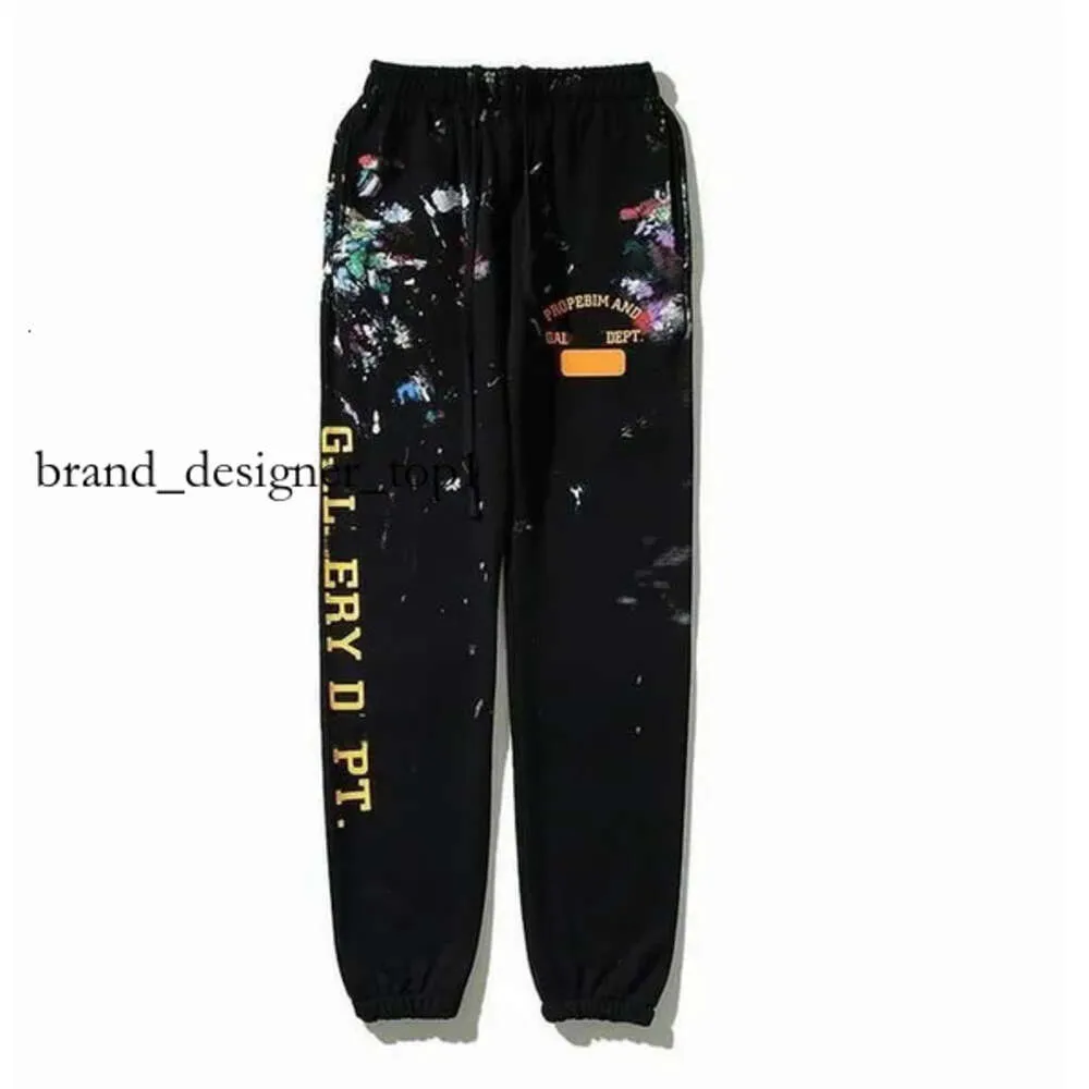 Gallerydept Markendesigner Herren Graffiti Hose Damenmode Jogginghose Gesprenkelter Briefdruck Mans Paar Lose Vielseitig Lässig Gerade Gallerydept Hose 8688